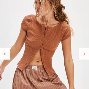 Free People Most Wanted Rust Top